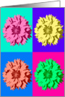 Friendship - Colorful Pop Art Flowers card