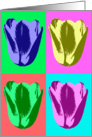 Gardening - Pop Art Tulips card