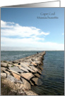 Cape Cod, Massachusetts Breakwater - Blank Note Cards
