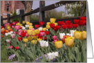 Happy Easter to Daughter - Verse - Tulip Garden card