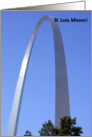 St. Louis, Missouri - Arch card