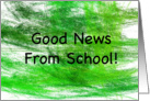 Teacher Note Card - Good News From School card