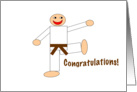 Martial Arts - Congratulations - Brown Belt card