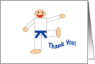 Thank You - Martial Arts Dark Blue Belt card
