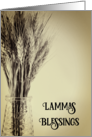 Lammas Day Blessings Dried Wheat in Bottle card