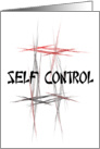 Martial Arts Tenet - Self Control - Motivational card