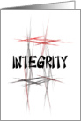 Martial Arts Tenet - Integrity - Motivational card