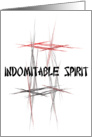 Martial Arts Tenet - Indomitable Spirit - Motivational card