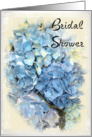 Bridal Shower Invitation - Blue Hydrangea card