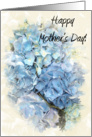 Happy Mother’s Day - Blue Hydrangea Flower card