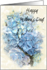 Happy Mother’s Day - Blue Hydrangea Flower card