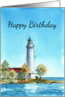 Coastal Lighthouse Birthday card