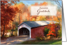Autumn Gratitude Thanksgiving card