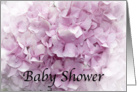 Girl Baby Shower - Pink Hydrangea Flower card