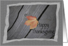 Happy Thanksgiving - One Autumn Leaf card