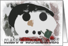 Snowman - Happy Holidays card