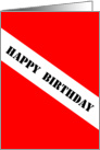 Scuba Dive Flag - Happy Birthday card