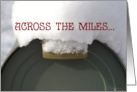 Christmas Across the Miles - Snow Covered Mailbox card