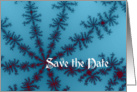 Wedding Save the Date - Snowflake Fractal card