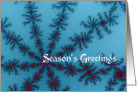 Season’s Greetings - Snowflake Fractal card