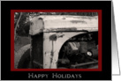 Happy Holidays - Country Christmas Farm Tractor card