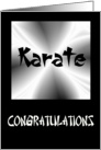 Congratulations - Karate card