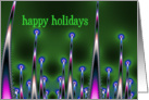 Happy Holidays - Fractal Art card