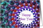 Happy New Year - Fractal Art card