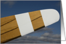 Blank Note Card - Wooden Airplane Propeller card