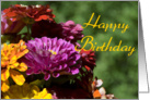 Happy Birthday - Flower Bouquet card