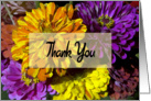 Thank You - Flower Bouquet card