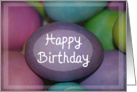 Happy Birthday - Colored Easter Eggs card