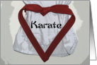 Karate Valentine’s Day card