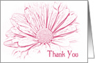 Thank You for Being in Our Wedding - Pink Daisy Flower card