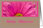 Baby Shower Invitation - Pink Daisy Flower card