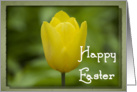 Happy Easter - Yellow Tulip card