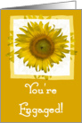 Engagement - Yellow Sunflower card