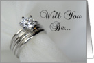 Will You Be My Bridesmaid - Wedding Rings card