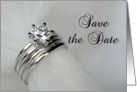 Save the Date - Wedding Rings card