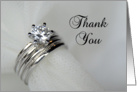 Thank You - Wedding Rings card