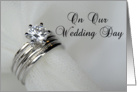 On Our Wedding Day - Wedding Rings card