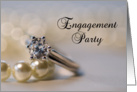 Engagement Party Invitation - Diamond and Pearls card