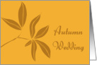 Autumn Leaves Wedding Announcement card