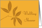Autumn Leaves Wedding Shower Invitation card
