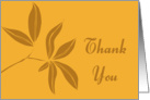 Autumn Leaves Thank You for my Wedding card