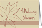 Wedding Shower Invitation - Maple Leaf card