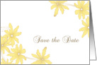 Wedding Save the Date Announcement Yellow Daisies card