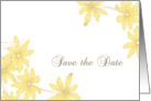 Wedding Save the Date Announcement Yellow Daisies card