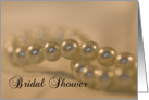 Bridal Shower Invitation Twisted Pearls card