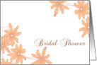 Bridal Shower Invitation Orange Daisies card